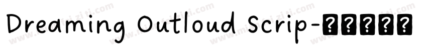 Dreaming Outloud Scrip字体转换